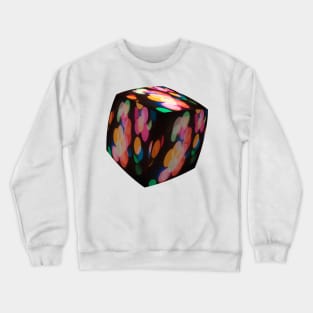 Confetti box - cube with bokeh lights. Crewneck Sweatshirt